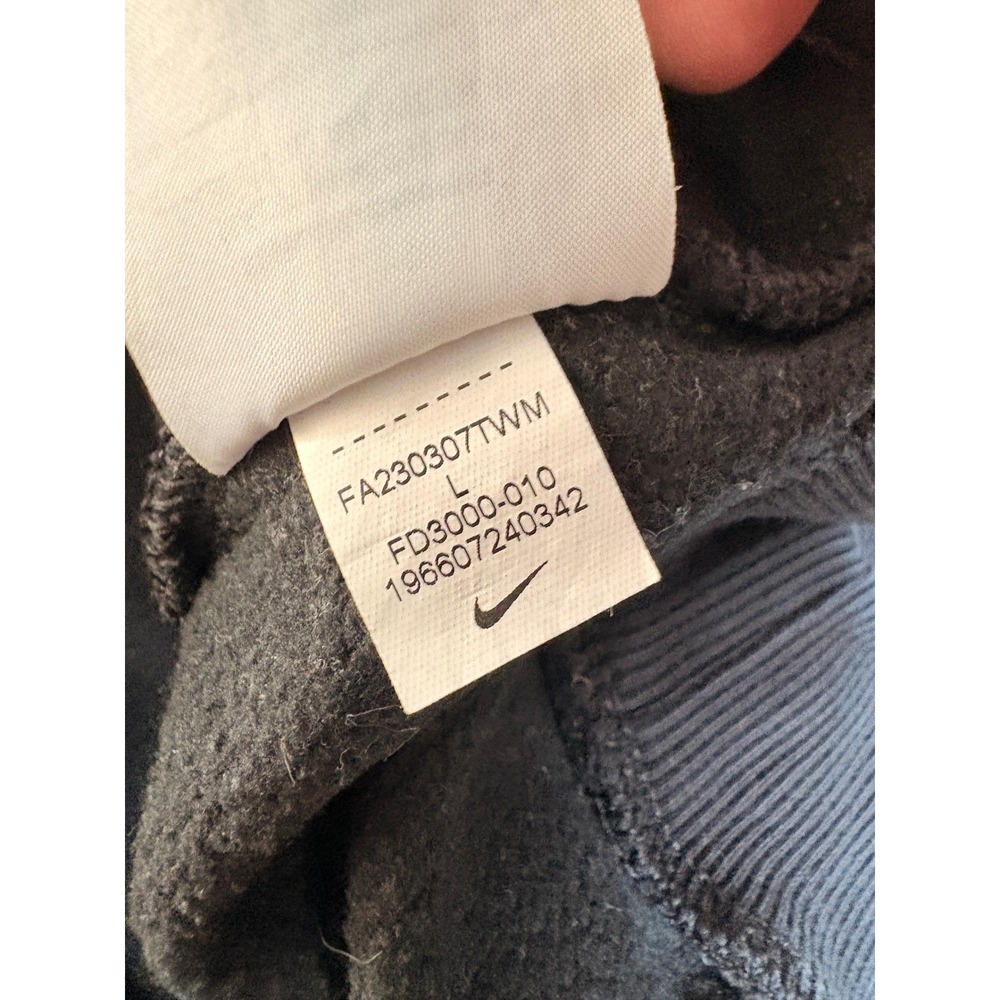 Nike Sportswear Club Fleece Kids Hoodie Black FD3000-010‎ Size Large - Picture 5 of 5